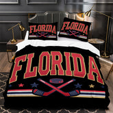 Florida Panthers Hockey Duvet Cover Quilt Case Pillowcase Bedding Set Without Filler