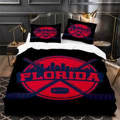 Florida Panthers Hockey Duvet Cover Quilt Case Pillowcase Bedding Set Without Filler