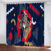 Florida Panthers Hockey League Blackout Curtains Drapes For Window Treatment Set