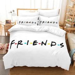 Friends TV Duvet Cover Quilt Cover Pillowcase Bedding Set Bed Linen Home Decor