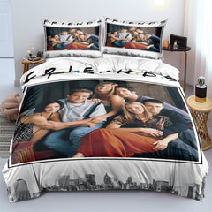 Friends TV Duvet Cover Quilt Cover Pillowcase Bedding Set Bed Linen Home Decor
