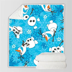 Frozen Anna Elsa Princess Blanket Sherpa Fleece Throw Blanket for Kids Adults