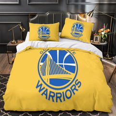 Golden State Warriors Duvet Cover Quilt Case Pillowcase Bedding Set Without Filler