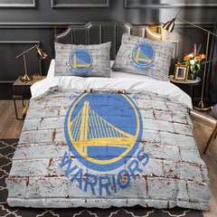 Golden State Warriors Duvet Cover Quilt Case Pillowcase Bedding Set Without Filler