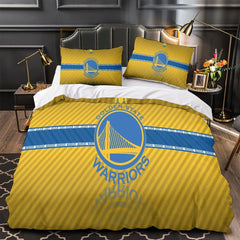 Golden State Warriors Duvet Cover Quilt Case Pillowcase Bedding Set Without Filler