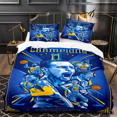 Golden State Warriors Duvet Cover Quilt Case Pillowcase Bedding Set Without Filler