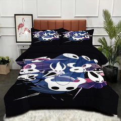 Hollow Knight Comforter Pillowcase Sets Blanket All Season Reversible Quilted Duvet