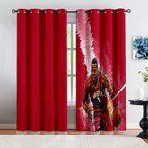 Houston Basketball Rockets Blackout Curtains Drapes For Window Treatment Set