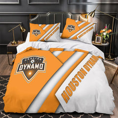 Houston Dynamo Duvet Cover Quilt Case Pillowcase Bedding Set Without Filler