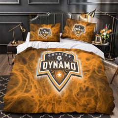 Houston Dynamo Duvet Cover Quilt Case Pillowcase Bedding Set Without Filler
