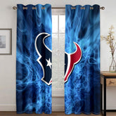 Houston Texans Football Team Blackout Curtain for Living Room Bedroom Window Treatment