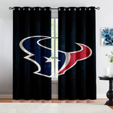 Houston Texans Football Team Blackout Curtains Drapes for Window Treatment Set