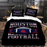 Houston Texans Football Duvet Cover Quilt Case Pillowcase Bedding Set Without Filler