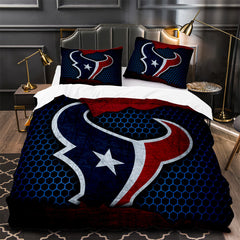 Houston Texans Football Duvet Cover Quilt Case Pillowcase Bedding Set Without Filler