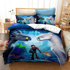 How To Train Your Dragon 3D Printed Duvet Cover Quilt Cover Pillowcase Bedding Set