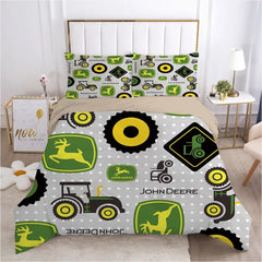 John Agriculture Tractor Farm Tractor Duvet Cover Quilt Cover Pillowcase Bedding Set Bed Linen Home Bedroom Decor