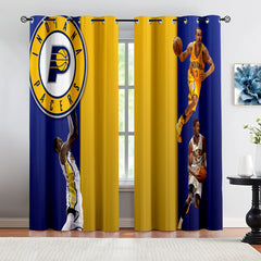 Indiana Basketball Pacers Blackout Curtains Drapes For Window Treatment Set