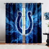 Indianapolis Colts Football League Blackout Curtains Drapes for Window Treatment Set