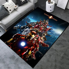 Iron Man Superhero Carpet Living Room Bedroom Mats Kitchen Bathroom Rugs