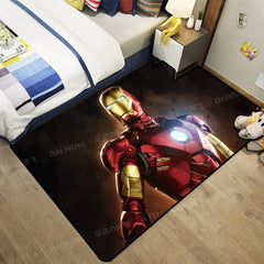 Iron Man Superhero Carpet Living Room Bedroom Mats Kitchen Bathroom Rugs