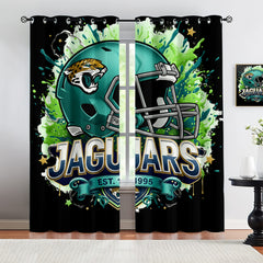 Jacksonville Jaguars Blackout Curtains Drapes For Window Treatment Set