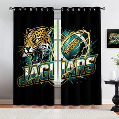 Jacksonville Jaguars Blackout Curtains Drapes For Window Treatment Set