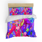 JoJo's Bizarre Adventure Duvet Cover Quilt Case Pillowcase Bedding Set Bedroom Decor