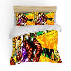 JoJo's Bizarre Adventure Duvet Cover Quilt Case Pillowcase Bedding Set Bedroom Decor