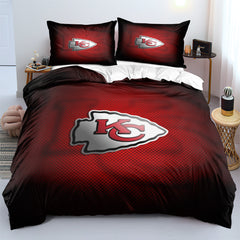 Kansas City Chiefs Football League Duvet Cover Quilt Cover Pillowcase Bedding Set