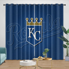 Kansas City Royals Blackout Curtain for Living Room Bedroom Window Treatment