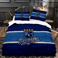 Kansas City Royals Duvet Cover Quilt Case Pillowcase Bedding Set Without Filler
