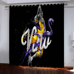 Kobe Basketball Bryant Blackout Curtain for Living Room Bedroom Window Treatment