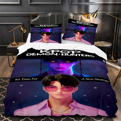 Kpop Demon Hunters Duvet Cover Quilt Case Pillowcase Bedding Set Without Filler