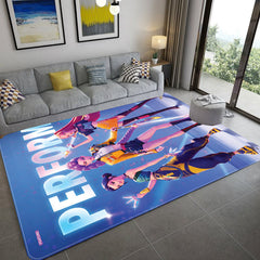 Kpop Demon Hunters Carpet Living Room Bedroom Mats Kitchen Bathroom Rugs