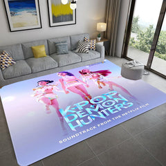 Kpop Demon Hunters Carpet Living Room Bedroom Mats Kitchen Bathroom Rugs