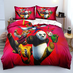 Kung Fu Panda 4 Duvet Cover Quilt Cover Pillowcase Bedding Set Bedroom Decor