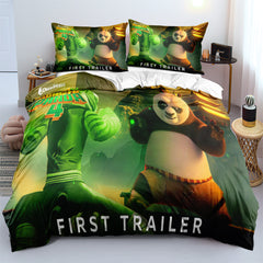 Kung Fu Panda 4 Duvet Cover Quilt Cover Pillowcase Bedding Set Bedroom Decor