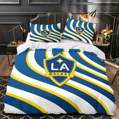 LA Galaxy Duvet Cover Quilt Case Pillowcase Bedding Set Without Filler