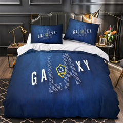 LA Galaxy Duvet Cover Quilt Case Pillowcase Bedding Set Without Filler