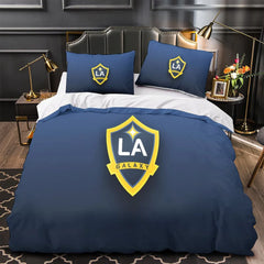 LA Galaxy Duvet Cover Quilt Case Pillowcase Bedding Set Without Filler