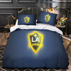 LA Galaxy Duvet Cover Quilt Case Pillowcase Bedding Set Without Filler