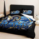 Los Angeles Rams Comforter Pillowcase Sets Blanket All Season Reversible Quilted Duvet