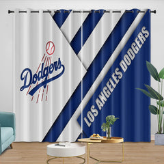 Los Angeles Dodgers Blackout Curtain for Living Room Bedroom Window Treatment