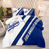 Los Angeles Dodgers Comforter Pillowcase Sets Blanket All Season Reversible Quilted Duvet