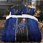 Los Angeles Dodgers Duvet Cover Quilt Case Pillowcase Bedding Set Without Filler