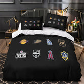 Los Angeles FC Duvet Cover Quilt Case Pillowcase Bedding Set Without Filler