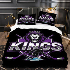 Los Angeles Kings Hockey Duvet Cover Quilt Case Pillowcase Bedding Set Without Filler