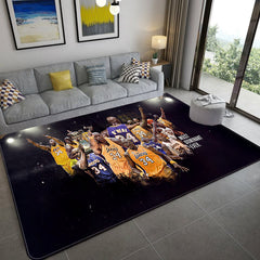 Los Angeles Lakers Carpet Living Room Bedroom Mats Kitchen Bathroom Rugs