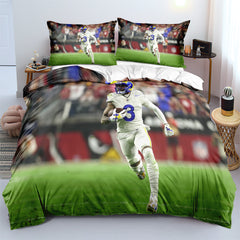 Los Angeles Rams Football League Duvet Cover Quilt Cover Pillowcase Bedding Set
