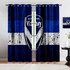 Melbourne Victory Soccer Blackout Curtains Drapes for Window Treatment Set